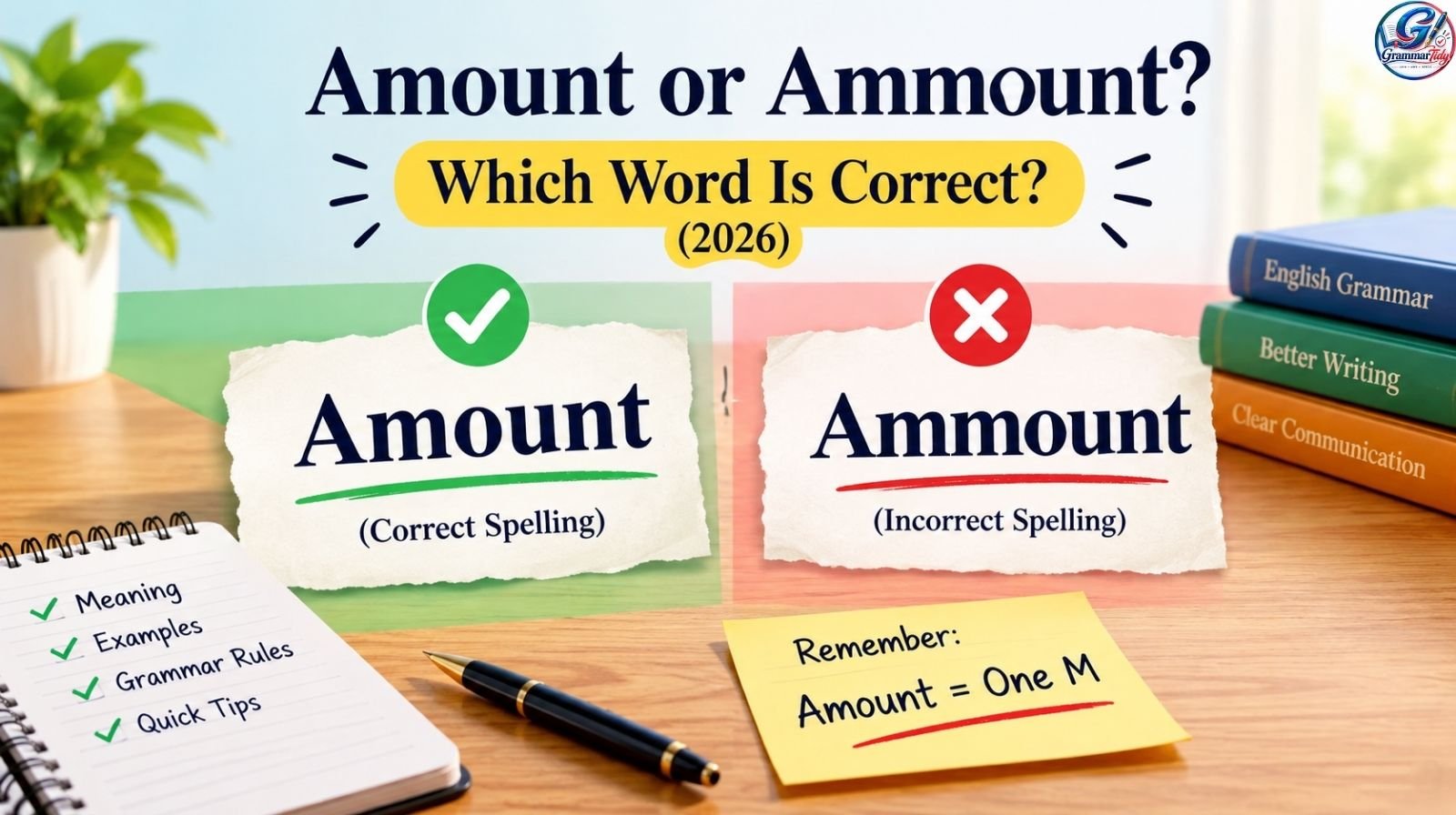 Amount or Ammount: Which Word Is Correct? (2026)