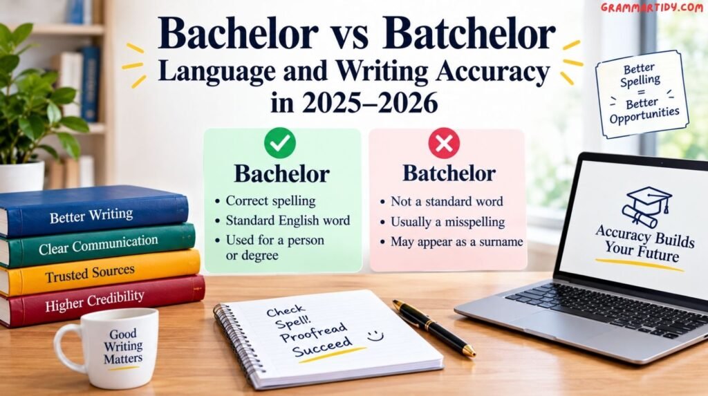 Bachelor vs Batchelor: Difference And Correct Usage bachelor vs batchelor language and writing accuracy in 2025–2026