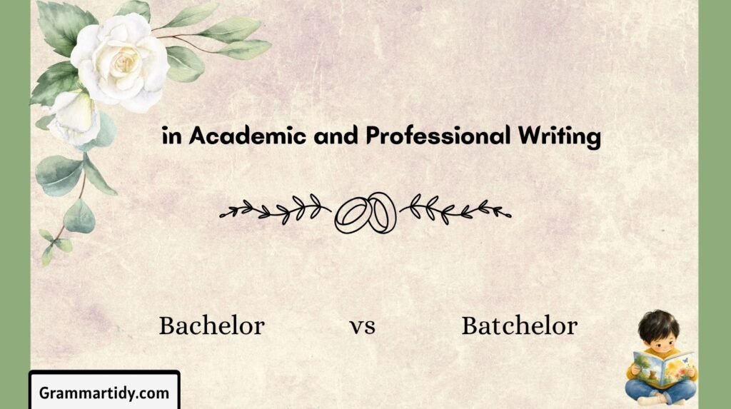 Bachelor vs Batchelor: Difference And Correct Usage bachelor vs batchelor in academic and professional writing