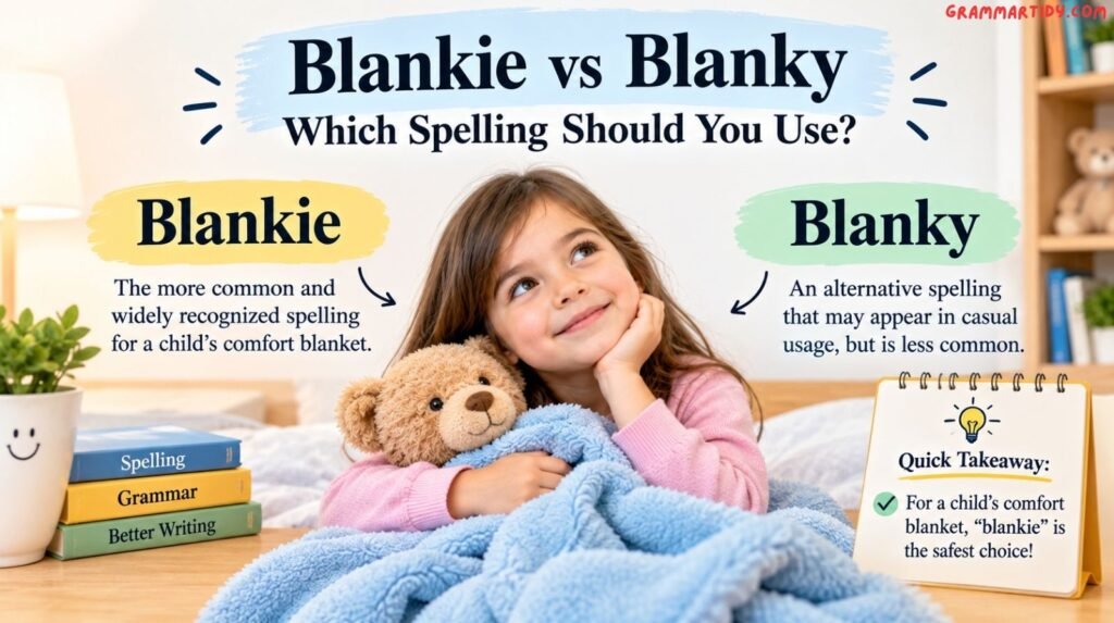Blankie vs Blanky: Difference And Correct Usage Explained blankie vs blanky which spelling should you use