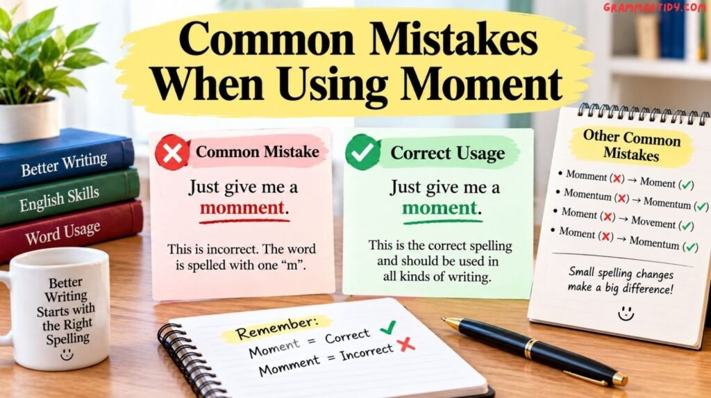 common mistakes when using moment