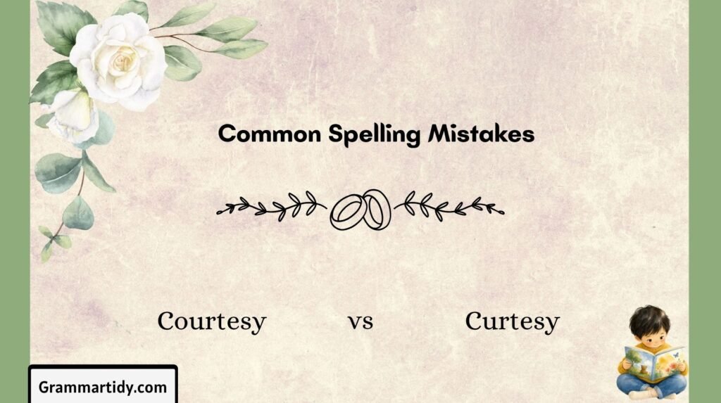 Courtesy vs Curtesy: Meaning, Usage And Common Mistakes courtesy vs curtesy common spelling mistakes
