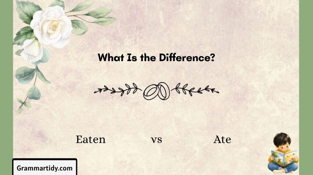 Eaten vs Ate