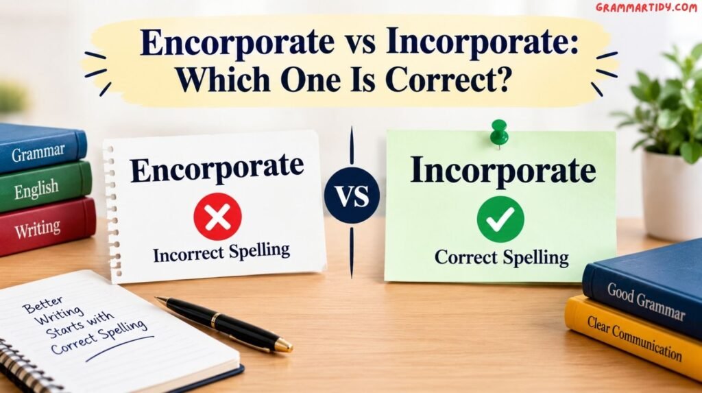 encorporate vs incorporate which one is correct