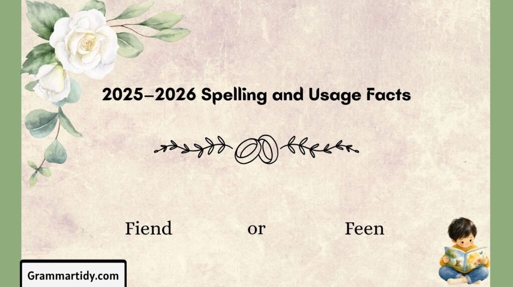 fiend or feen 2025–2026 spelling and usage facts