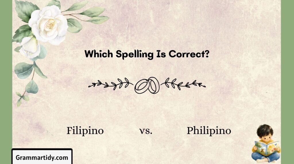 filipino vs. philipino which spelling is correct