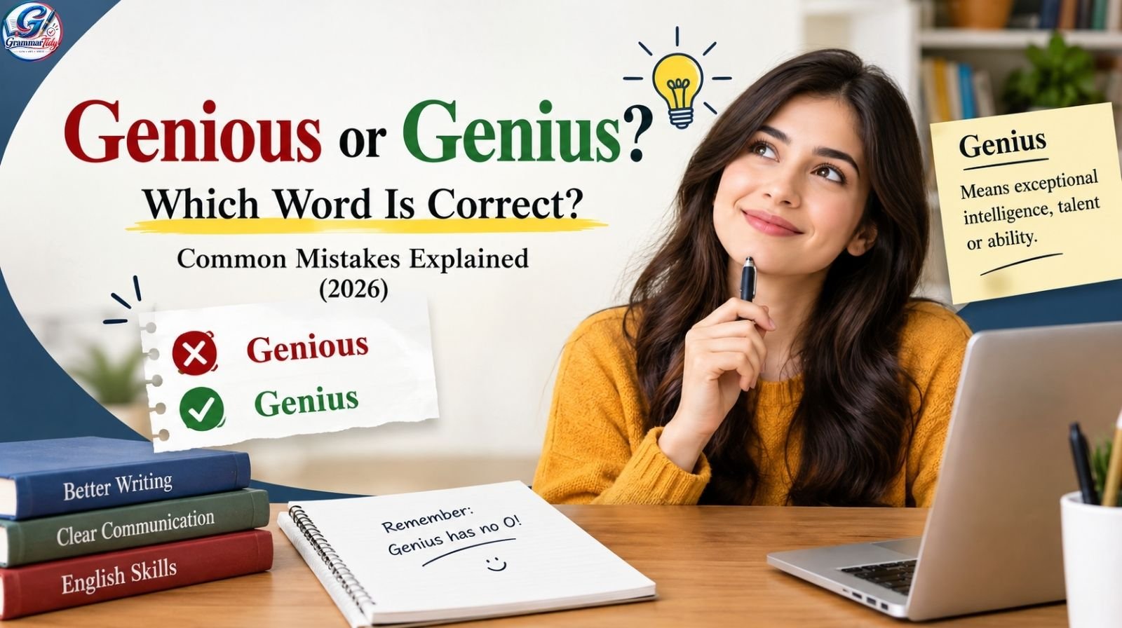 Genious or Genius: Which Word Is Correct? Common Mistakes Explained (2026)