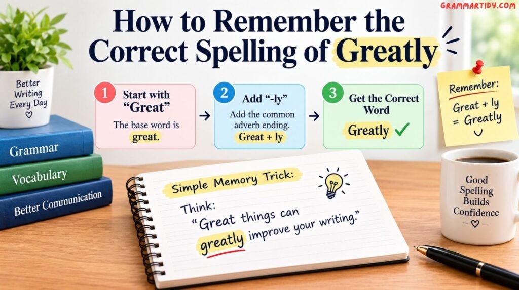 Grately vs Greatly: Differences And Correct Usage how to remember the correct spelling of greatly