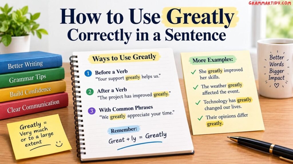 Grately vs Greatly: Differences And Correct Usage how to use greatly correctly in a sentence