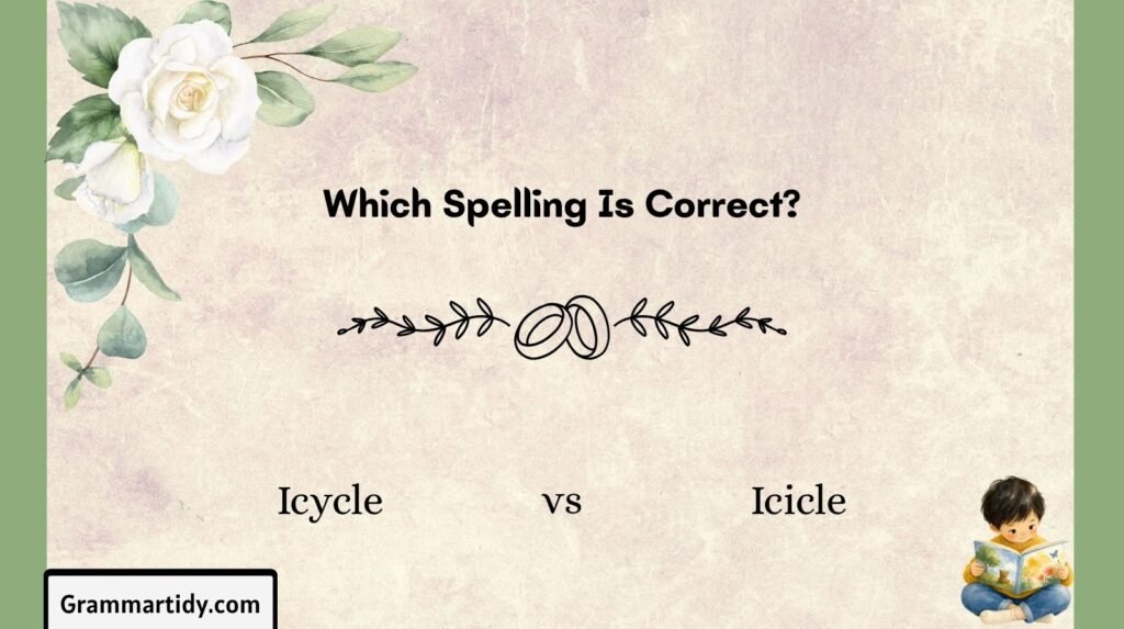 Icycle vs Icicle: Differences And Correct Usage icycle vs icicle which spelling is correct