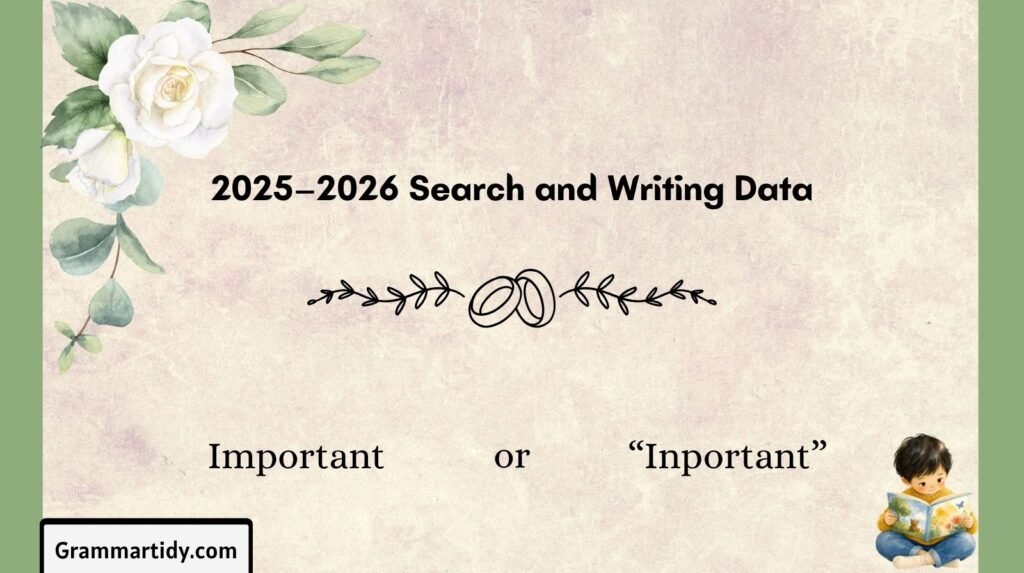 Important or Inportant