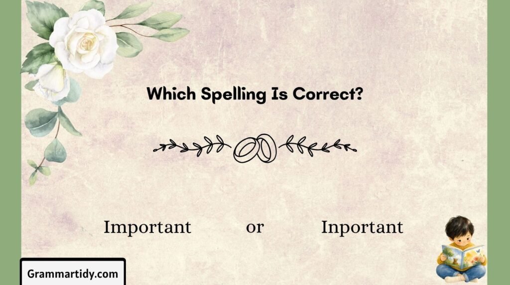 Important or Inportant