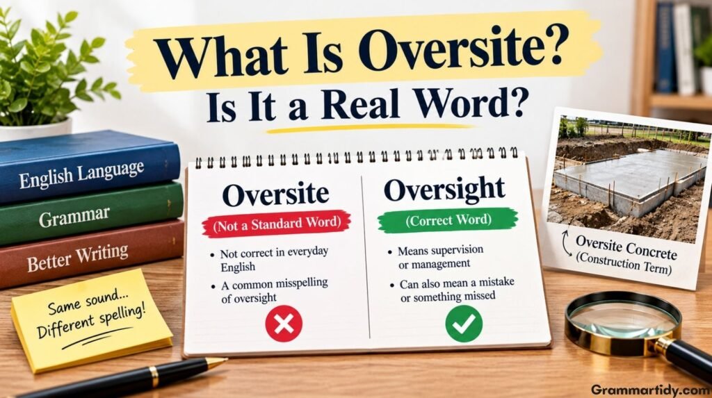 Oversite vs Oversight