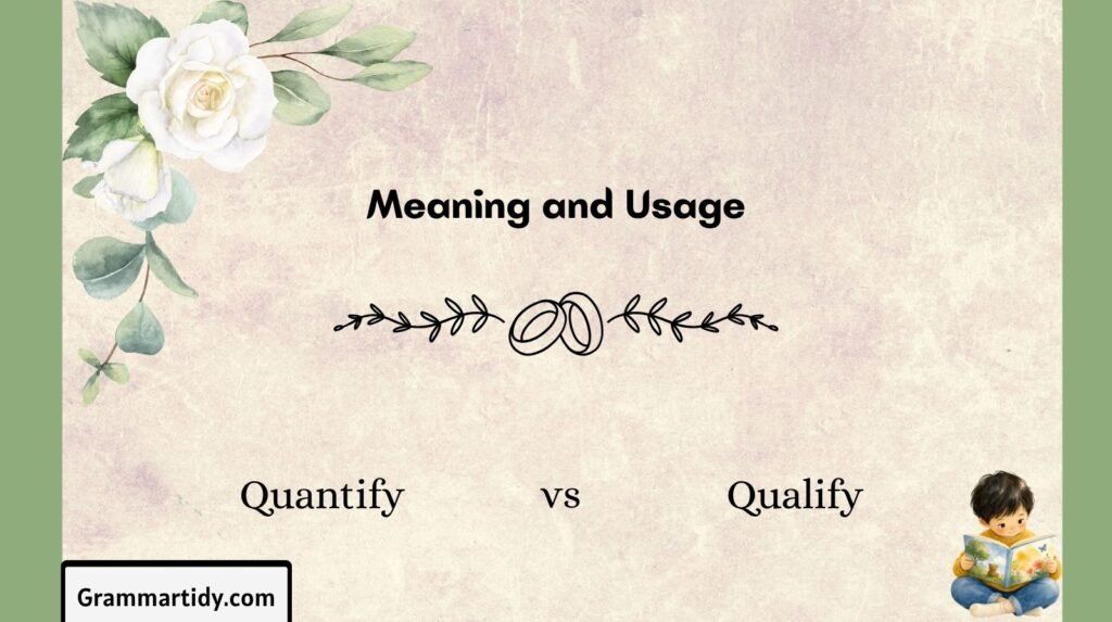 Quantify vs Qualify: Differences And Correct Usage quantify vs qualify meaning and usage