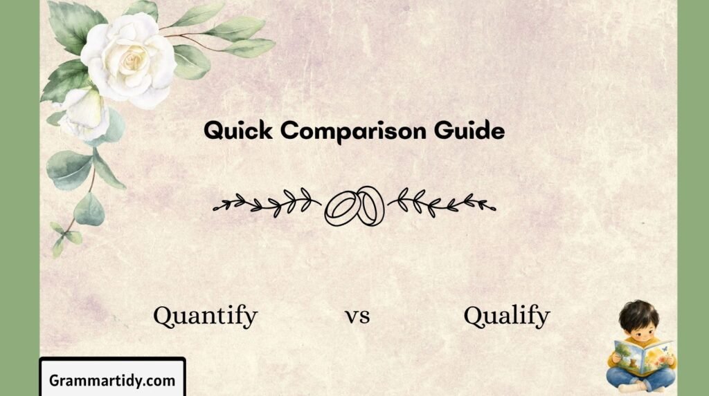 Quantify vs Qualify: Differences And Correct Usage quantify vs qualify quick comparison guide