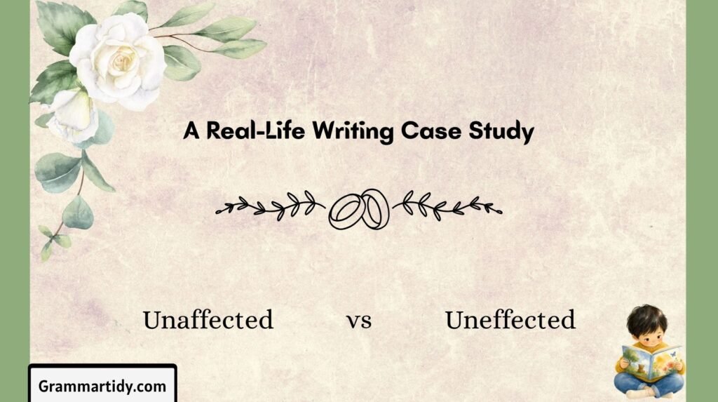 Unaffected vs Uneffected: Which Word To Use Correctly? unaffected vs uneffected a real life writing case study