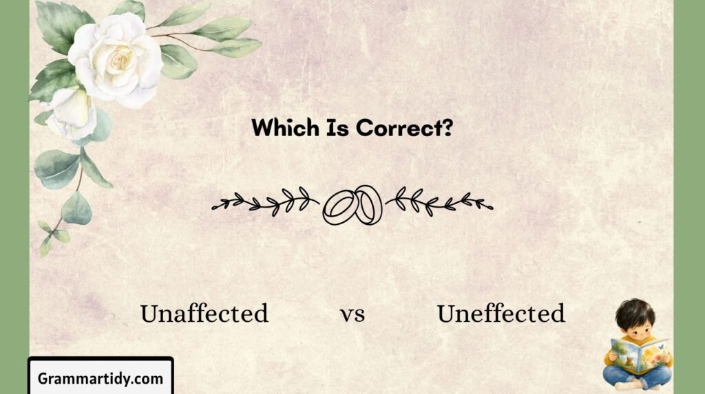Unaffected vs Uneffected: Which Word To Use Correctly? unaffected vs uneffected which is correct