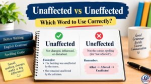 unaffected vs uneffected which word to use correctly
