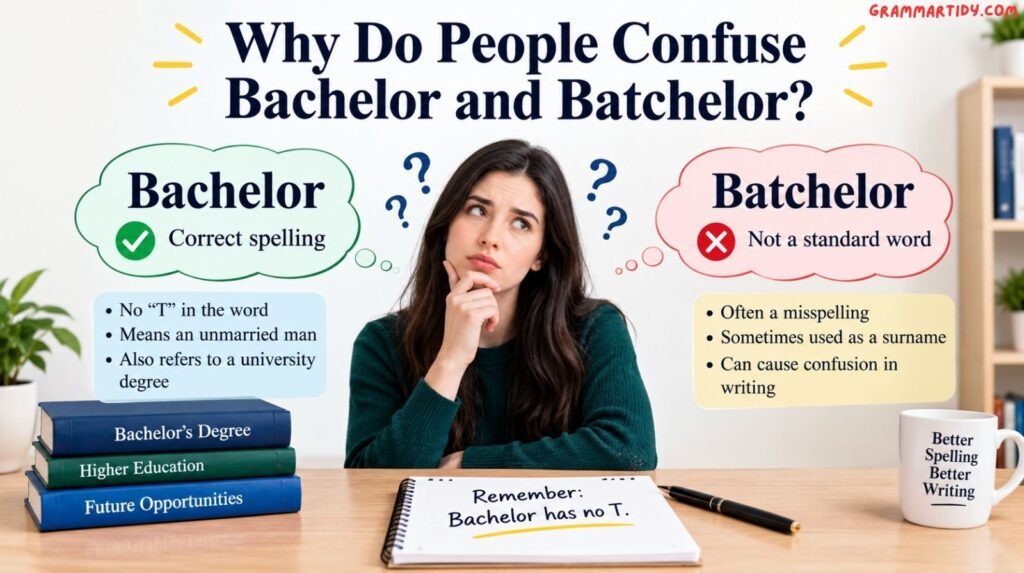 Bachelor vs Batchelor: Difference And Correct Usage why do people confuse bachelor and batchelor