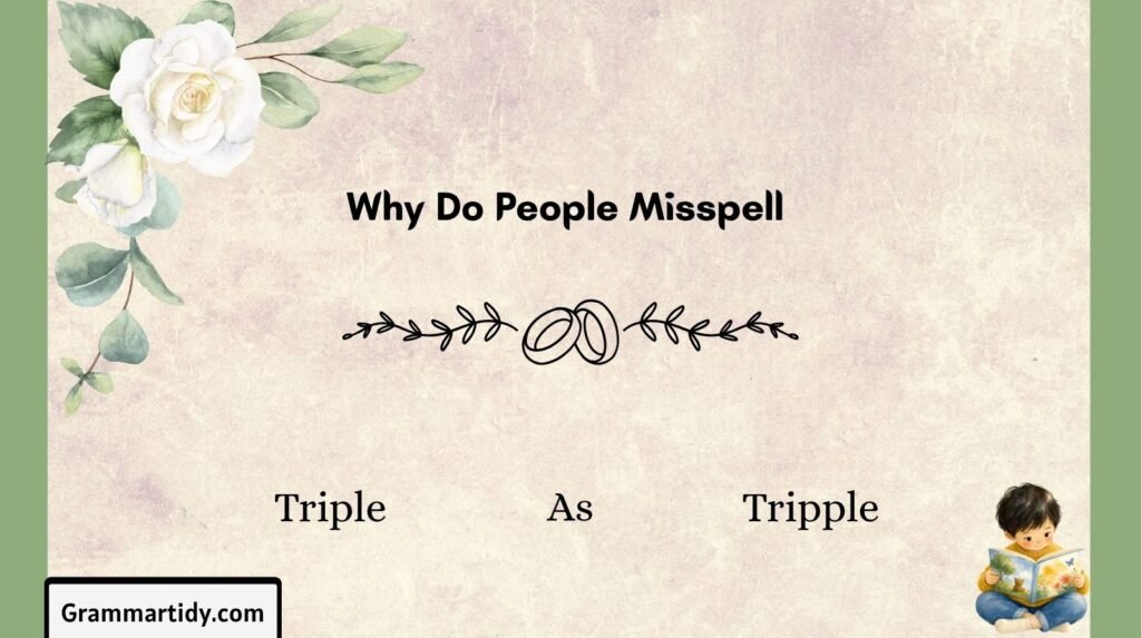 Triple vs Tripple: Which Is The Correct One To Use? why do people misspell triple as tripple