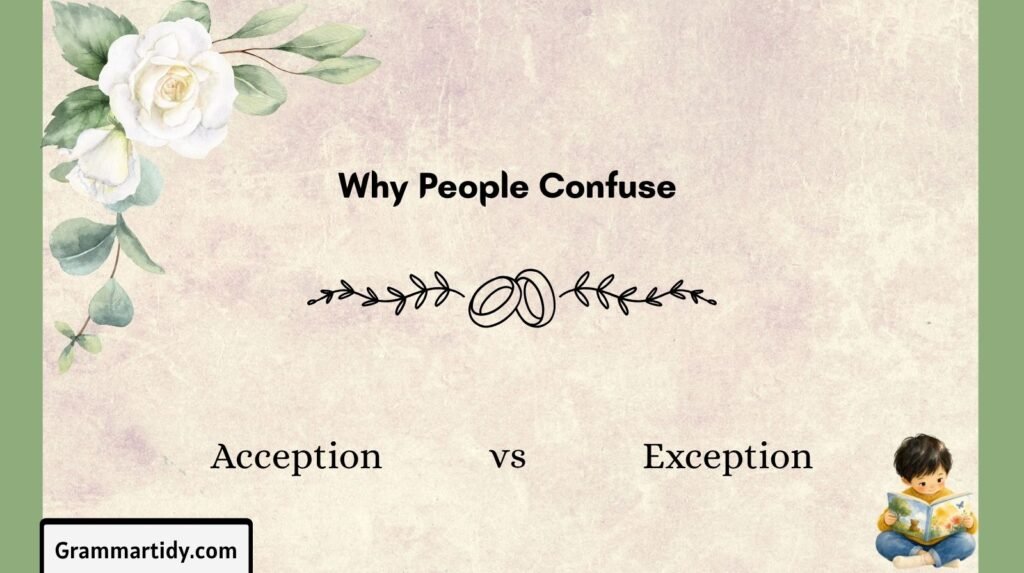 Acception vs Exception: Which One Is Actually Correct? (2026) why people confuse acception vs exception